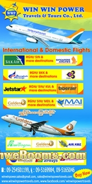 Air Tickets services for RGN-SIN-RGN-SIN