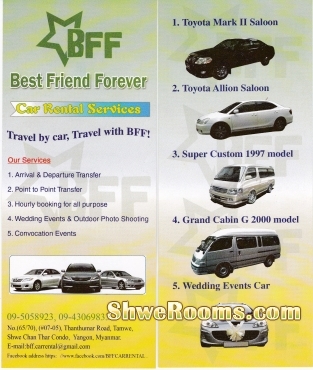 Best Friend Forever Car Rental