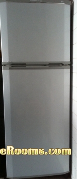 Refrigerator & 32" TV