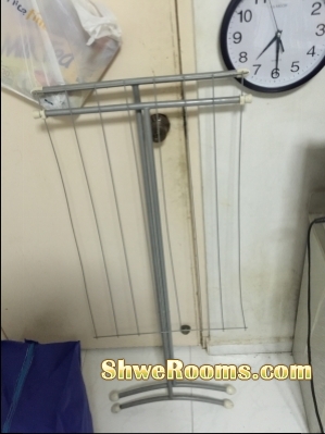 Used foldable clothes stand for sale S$15