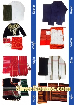 Myanmar Traditional Costume for rent