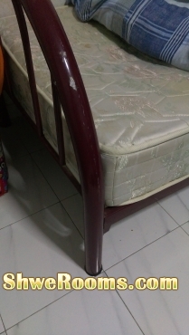 Single bed frame n mattress only 40