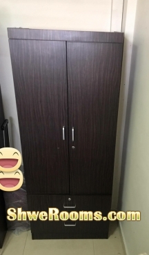 2 Door wardrobe and one single bed frame