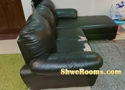 3 seated L shaped sofa