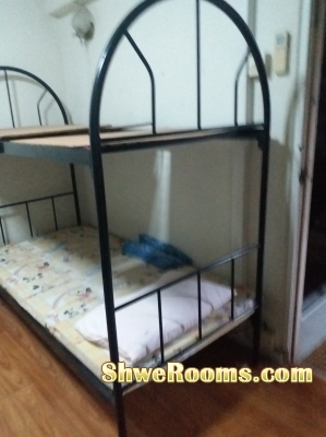 double deck steel bed, single foldable bed