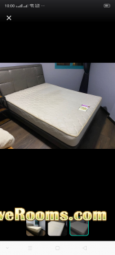 Queen size bed frame and mattress 