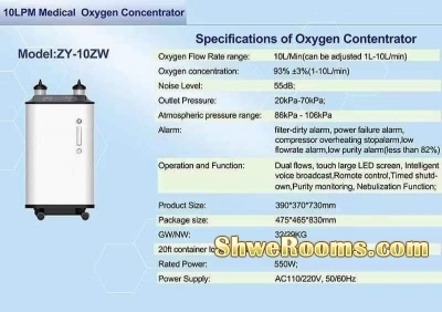 Oxygen Concentrator 10L Medical Grade