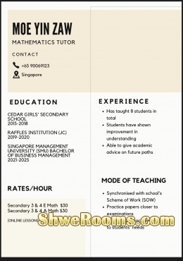 Secondary 3 & 4 Mathematics