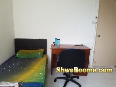 Short term air-con Room for rent for April