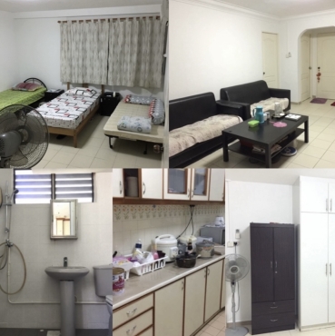 Short Term KakibukitMRT/EunosMRTအနီးနေချင်သူယောက်ကျားလေးအခန်းဖေါ်၂ယောက်အတွက်အခန်းငှါးလို့ရပါသည်